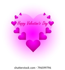 valentine's day sign. Vector of heart