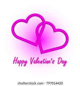 valentine's day sign. Vector of heart
