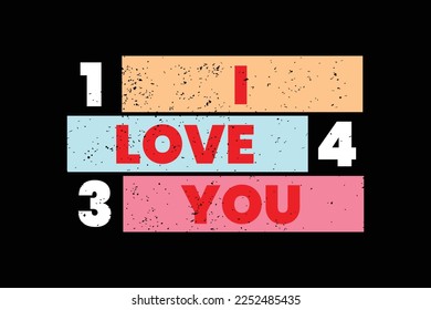 Valentine's day simple and creative typography design