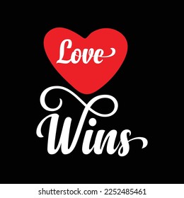 Valentine's day simple and creative typography design