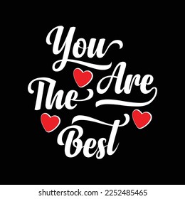 Valentine's day simple and creative typography design