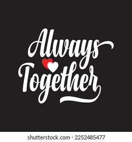 Valentine's day simple and creative typography design