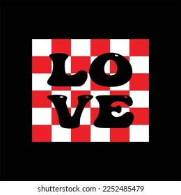 Valentine's day simple and creative typography design