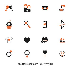 Valentines day simply icons