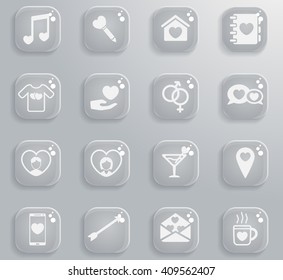 Valentines day simply symbols for web icons