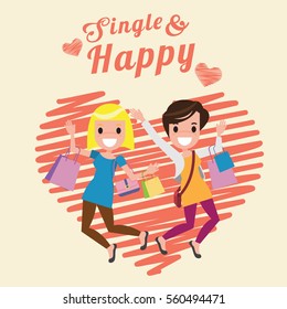 Valentines day for single. Happy shopping.