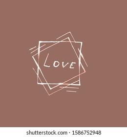 Valentine's day sketch, hearts with gradient