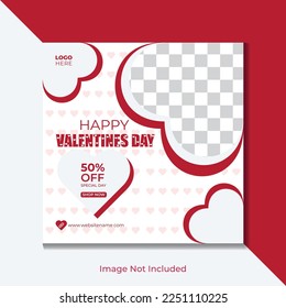 Valentine's day social media template