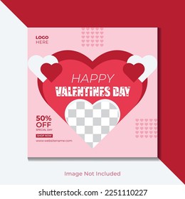 Valentine's day social media template