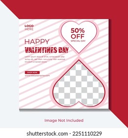 Valentine's day social media template