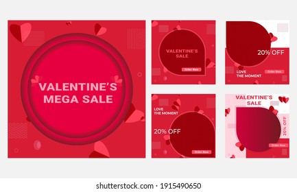 Valentines Day Special Sale Premium Social Media Post And Banner Design Template