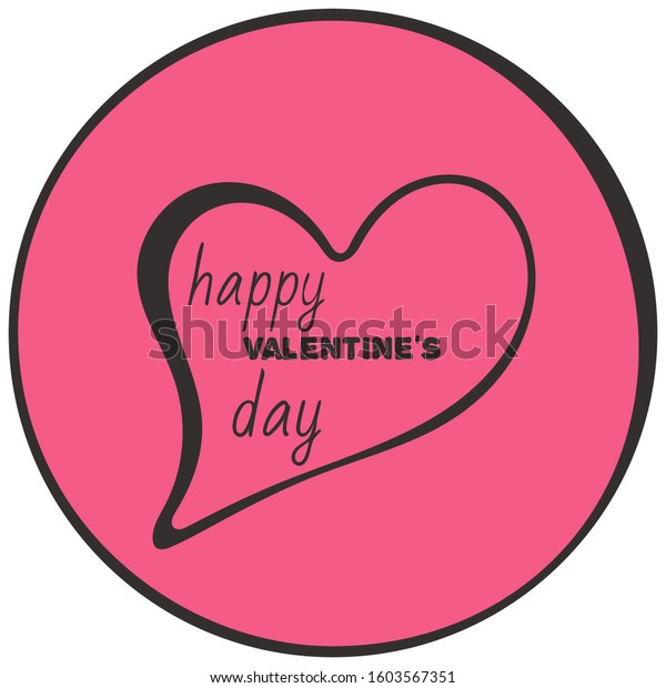 Valentines Day Speech Bubble Chat Icon Stock Vector Royalty Free