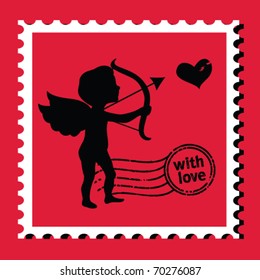 valentine's day stamp