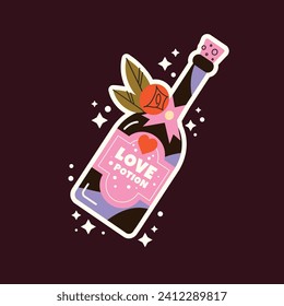 Valentine's day Sticker design. Happy valentines day background. valentines day Cartoon Vector illustration Sticker Template. Valentine's Day celebration. February 14.