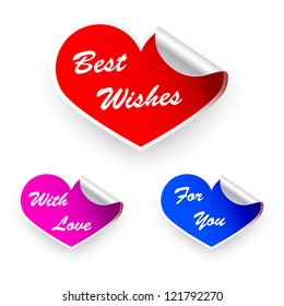 Valentines day stickers.