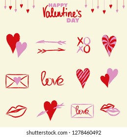 Valentine's Day stickers