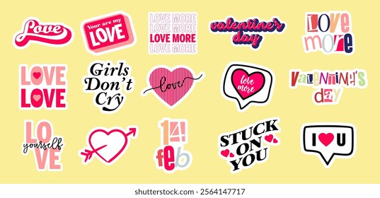 The Valentine's Day Stickers Collection is a fun and festive assortment designed to celebrate love, affection, and the spirit of the season. 