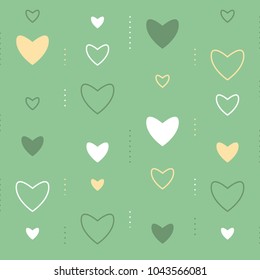 Valentines day, subtle background with hearts, romantic backdrop, vector illustration