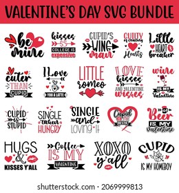 Valentine'S DAY SVG Bundle.Valentine'S DAY  T-shirt Design SVG Bundle. svg