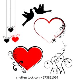 Valentine's Day Symbols - Vector Set