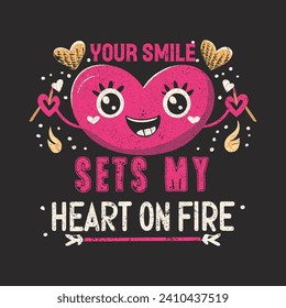 Valentines day t shirt design template