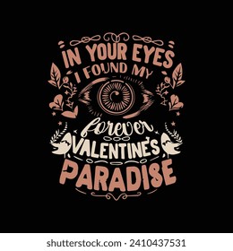 Valentines day t shirt design template