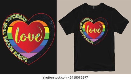 Valentine's Day t shirt design. Hear t shirt design.