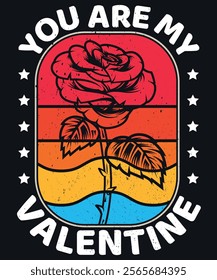 Valentines day t shirt design vector illustration