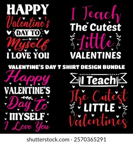 Valentine's Day t shirt design bundle typography vector romantic romance colors silhouette kiss  word t shirt design



