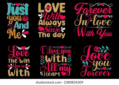 Valentine's day t shirt designs Bundle.