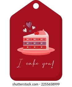 Valentines day tag labels in flat illustration simple cute and elegant vector design