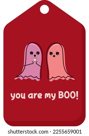 Valentines day tag labels in flat illustration simple cute and elegant vector design