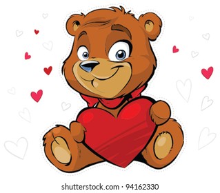 Valentines day teddy bear