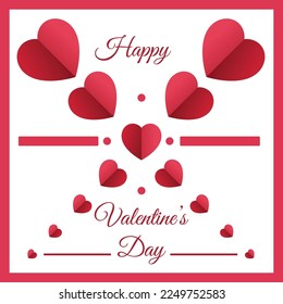 Valentine's day Template concept background. Vector illustration 18