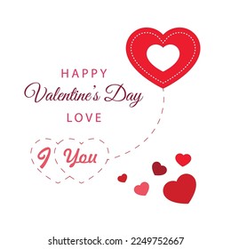 Valentine's day Template concept background. Vector illustration 35