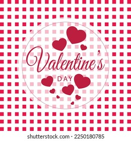 Valentine's day Template concept background. Vector illustration 50