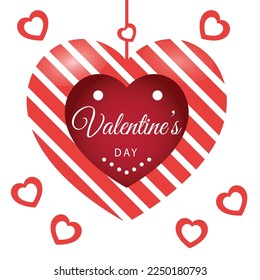 Valentine's day Template concept background. Vector illustration 49