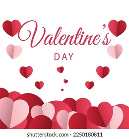 Valentine's day Template concept background. Vector illustration 47