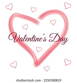 Valentine's day Template concept background. Vector illustration 64