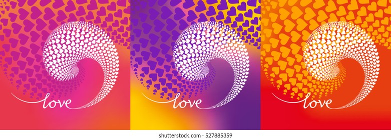 Valentines day Template Set for Greeting