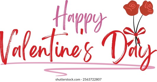Valentine's day text effect design 