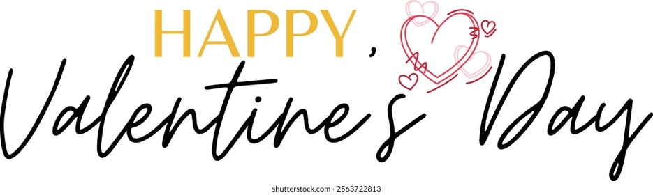 Valentine's day text effect design 