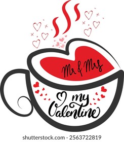 Valentine's day text effect design 