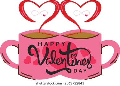 Valentine's day text effect design 