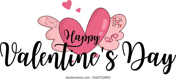 Valentine's day text effect design 