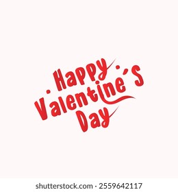 Valentines Day text as Valentines Day logotype. Happy valentines day concept
