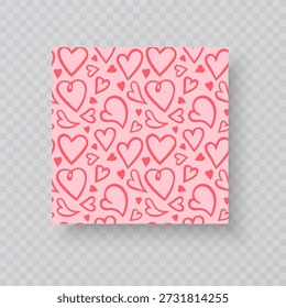 Fondo del tema del día de San Valentín, fondo romántico sin fisuras con corazones perfecto para el envoltorio de regalo del día de San Valentín, estampados textiles de boda, telas de moda, Fondos de pantalla digitales y diseños festivos de scrapbooking