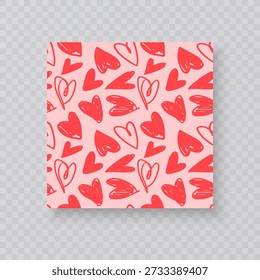Valentine's Day theme background, seamless romantic background with hearts perfect for Valentine's Day gift wrapping, wedding textile prints, fashion fabrics, digital wallpapers, and festive scrapbook