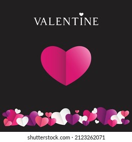 Valentine's day theme greeting card for your illustration