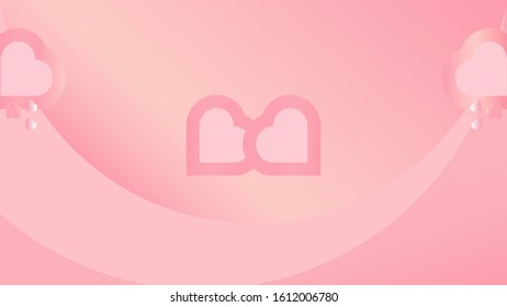 Valentine's day themed background design